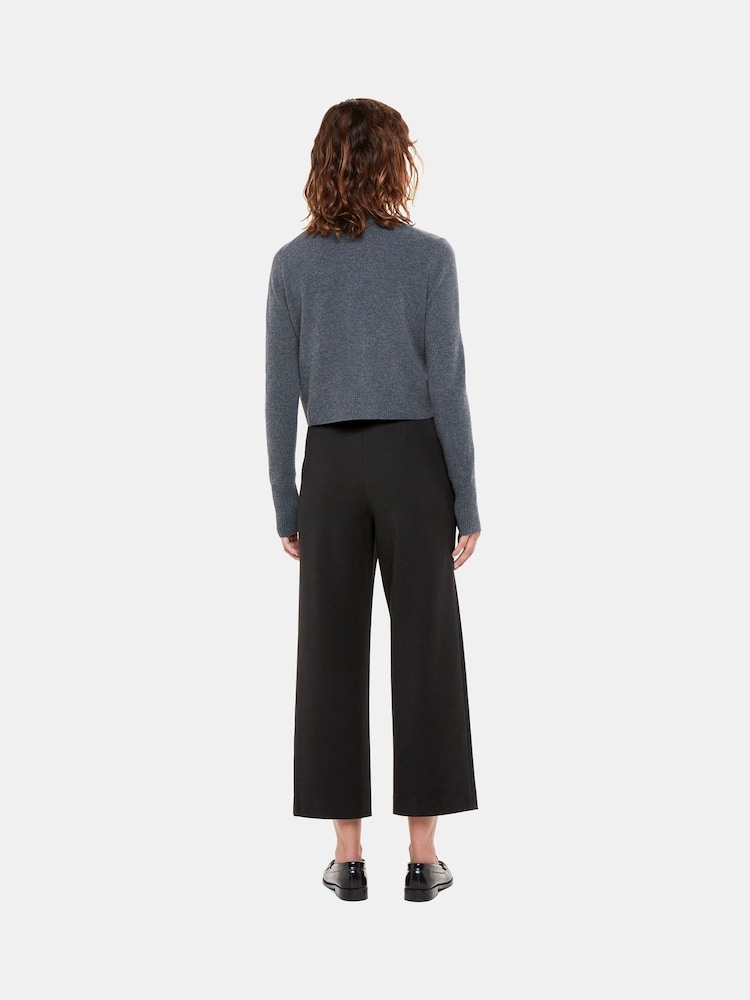 Whistles Black Camilla Wide Leg Trousers - Image 3 of 3 Whistles Black Camilla Wide Leg Trousers - Image 3 of 3