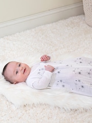 aden + anais White 100% Cotton Sleeping Bag - Image 1 of 5