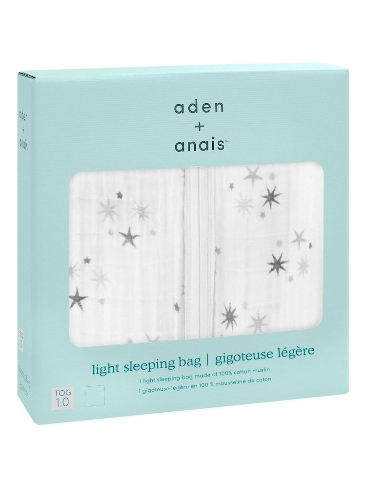 aden + anais White 100% Cotton Sleeping Bag - Image 2 of 5
