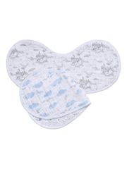 aden + anais White 100% Cotton Harry Potter Iconic Burpy Bib - Image 1 of 5