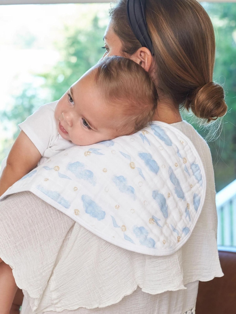 aden + anais White 100% Cotton Harry Potter Iconic Burpy Bib - Image 4 of 5