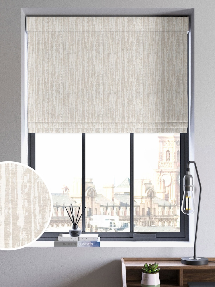 Cream Lenna Made To Measure Roman Blind - Image 1 of 6
