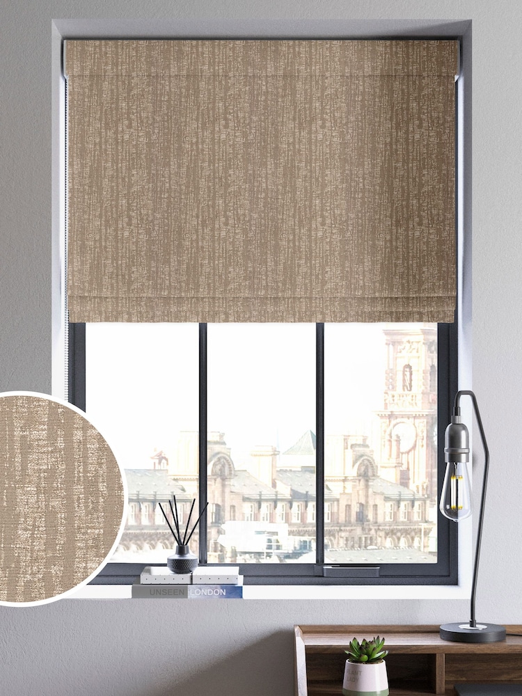 Natural Lenna Made To Measure Roman Blind - Image 1 of 6