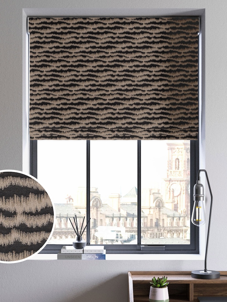 Black Motte Made to Measure Roman Blind - Image 1 of 6