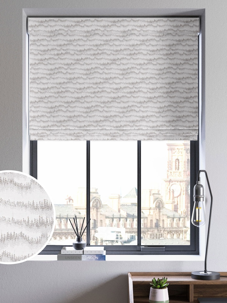 Silver Motte Made To Measure Roman Blind - Image 1 of 6