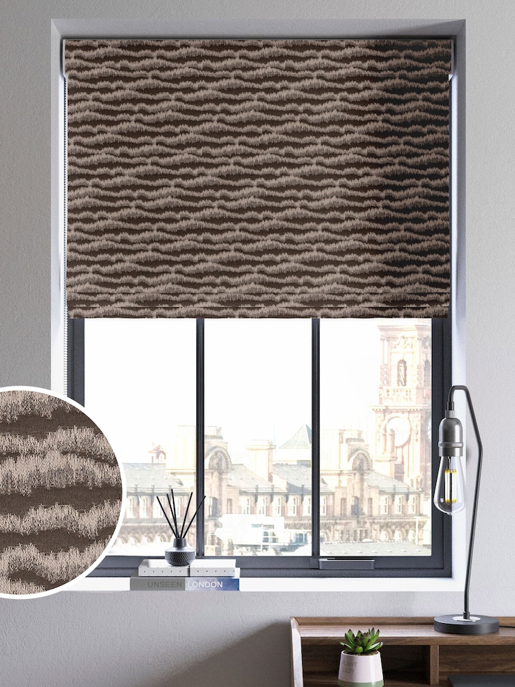 Brown Motte Made To Measure Roman Blind - Image 1 of 6