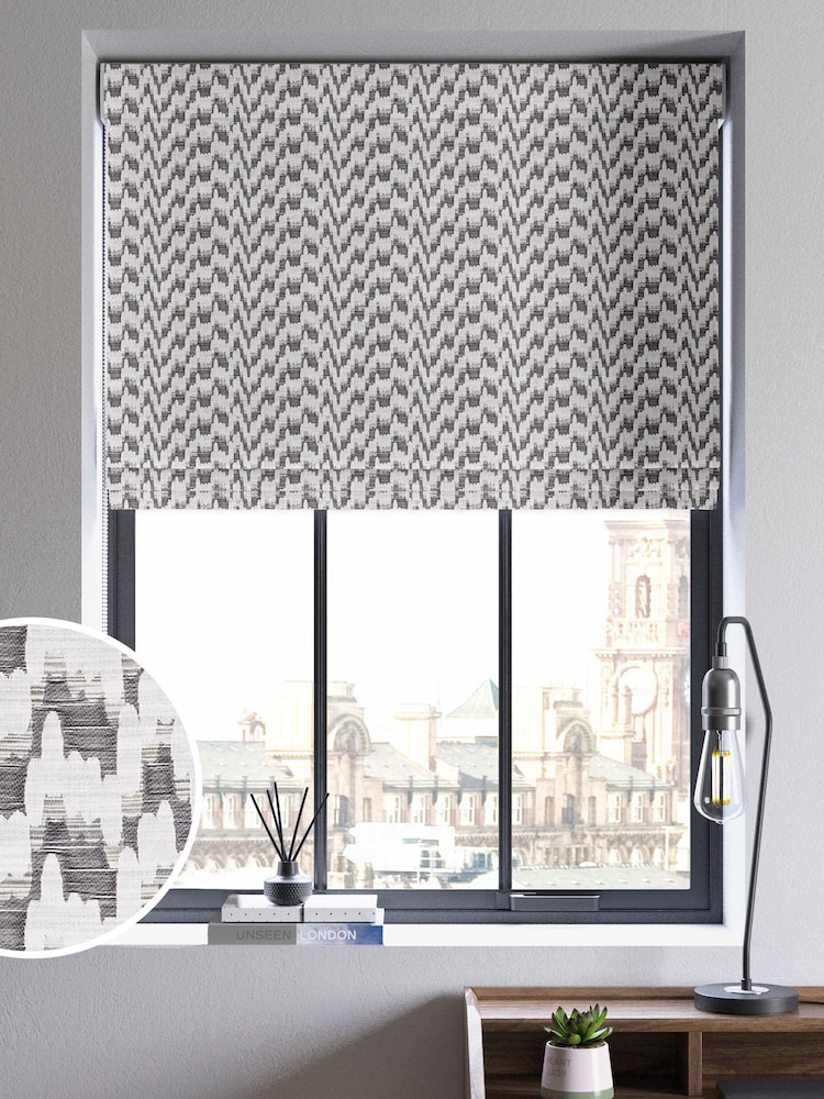 Grey Toro Made To Measure Roman Blind - Image 1 of 6