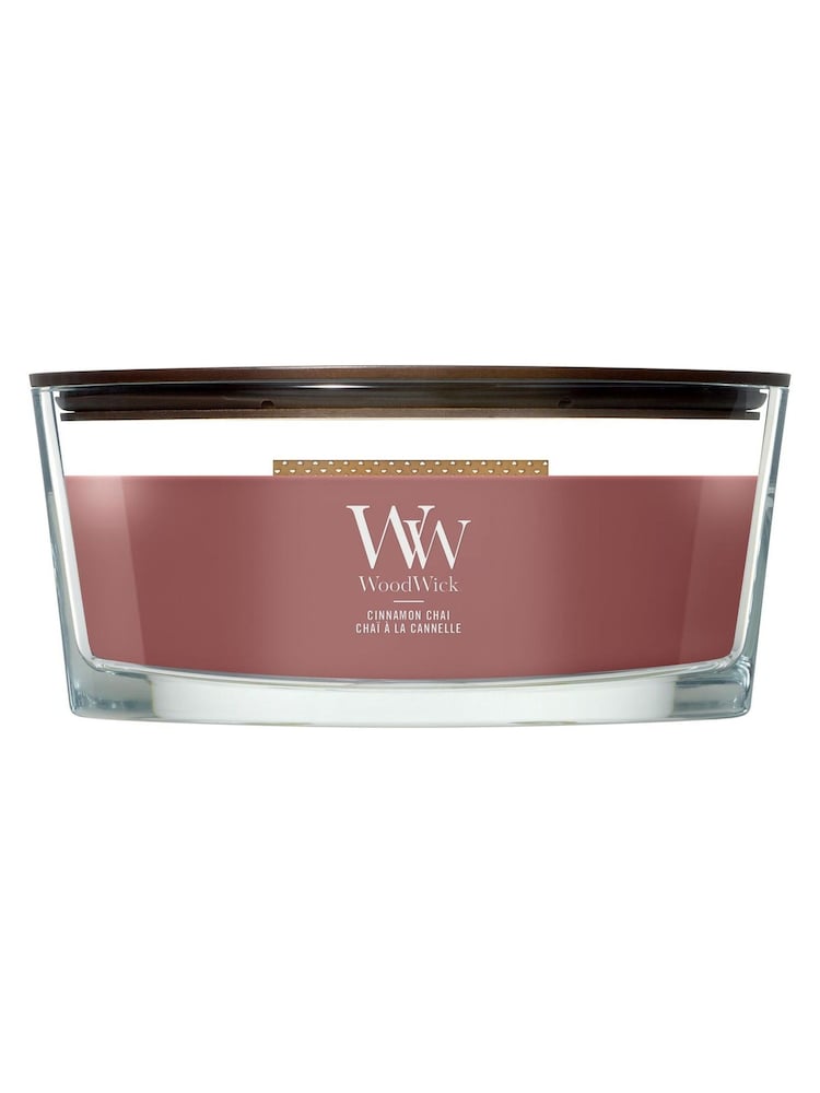 Woodwick Burgundy Ellipse Candle - Image 1 of 1 Woodwick Burgundy Ellipse Candle - Image 1 of 1