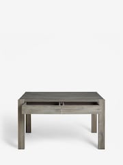 Dark Grey Heath Oak Effect 6 Seater Storage Dining Table - Image 6 of 9