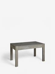 Dark Grey Heath Oak Effect 6 Seater Storage Dining Table - Image 7 of 9