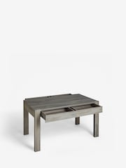 Dark Grey Heath Oak Effect 6 Seater Storage Dining Table - Image 8 of 9