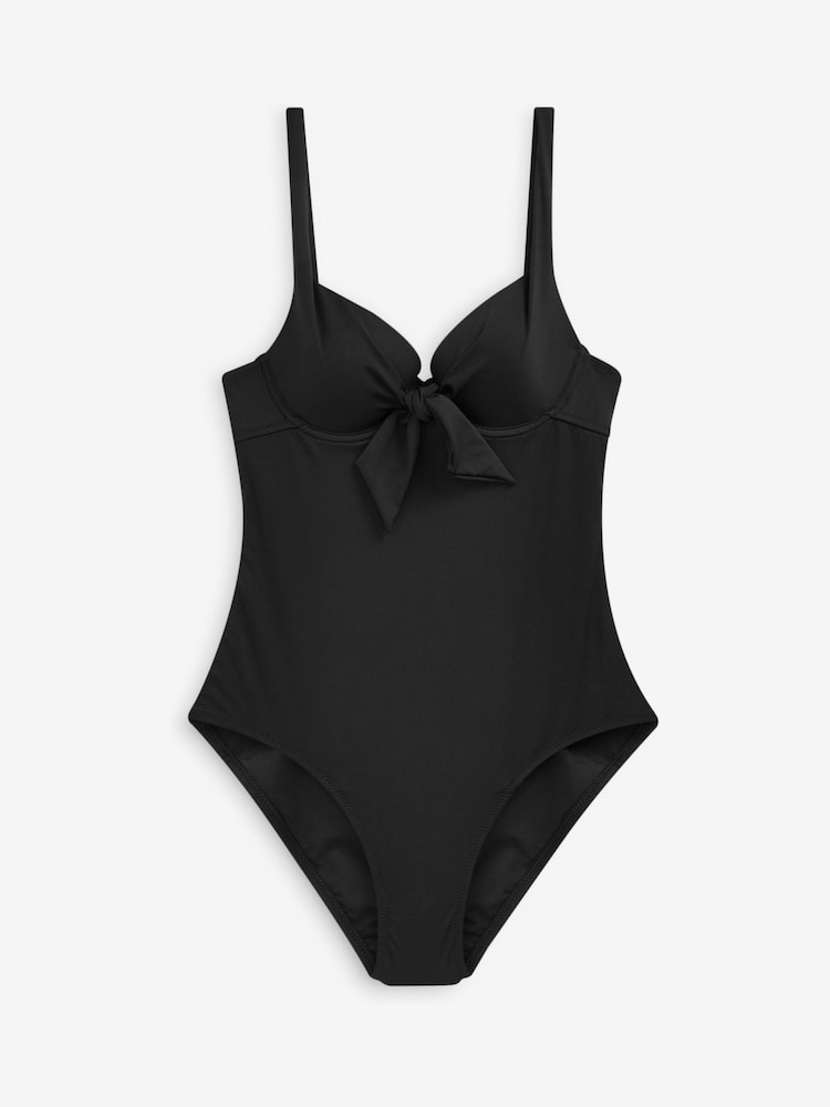 Black Padded Wired Tummy Control Swimsuit - Image 3 of 3