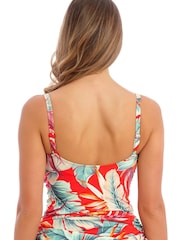 Fantasie Orange Hot Chilli Bamboo Grove Underwire Twist Front Tankini - Image 3 of 5