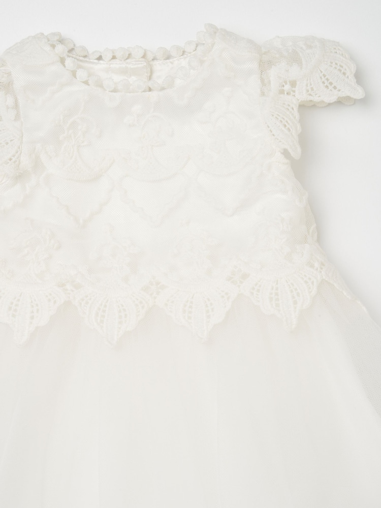 Angel & Rocket White Lace Bodice Baby Dress - Image 4 of 4