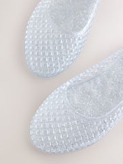 Silver Glitter Jelly Ballet Shoes - Image 3 of 5