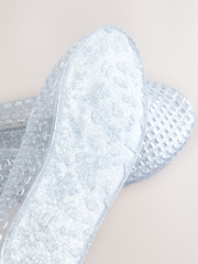 Silver Glitter Jelly Ballet Shoes - Image 5 of 5