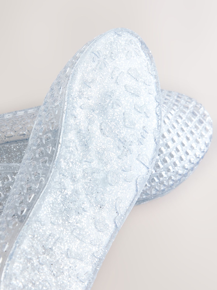 Silver Glitter Jelly Ballet Shoes - Image 5 of 5 Silver Glitter Jelly Ballet Shoes - Image 5 of 5