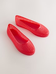 Red Jelly Ballet Shoes - Image 1 of 5