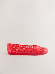 Red Jelly Ballet Shoes - Image 2 of 5