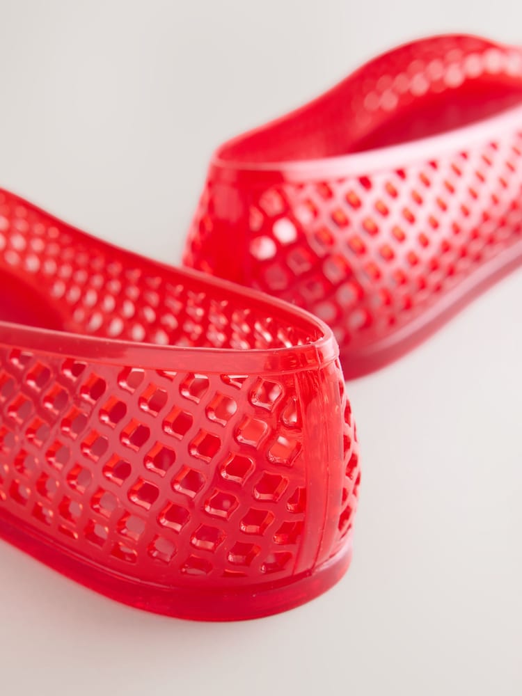 Red Jelly Ballet Shoes - Image 5 of 5 Red Jelly Ballet Shoes - Image 5 of 5