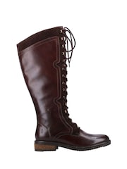 Hush Puppies Rudy Zip Lace Up Long Boots - Image 1 of 4