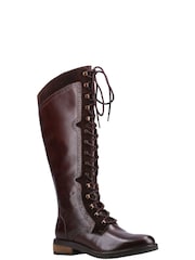 Hush Puppies Rudy Zip Lace Up Long Boots - Image 2 of 4