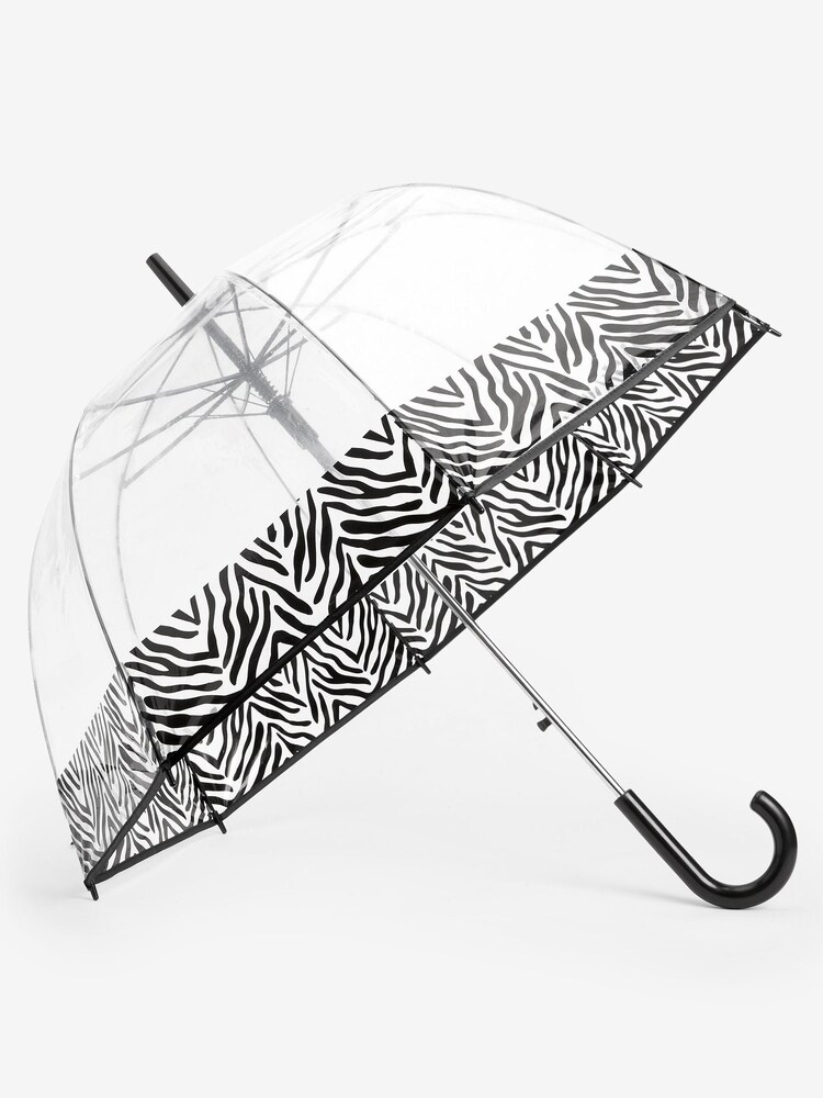 Clear Zebra - Regenschirm mit Hakengriff - Bild 1 von 2