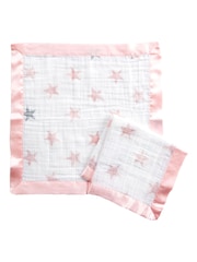 aden + anais Pink Essentials Muslin Comforter Security 100% Cotton Blankets 2 Pack - Image 1 of 4