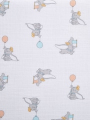 aden + anais White Essentials Muslin Snap Dumbo 100% Cotton Baby Bibs 3 Pack - Image 4 of 6