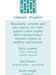 aden + anais White Essentials Muslin Snap Dumbo 100% Cotton Baby Bibs 3 Pack - Image 6 of 6