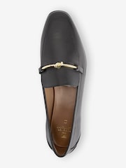Black Forever Comfort® Leather Knot Hardware Loafers - Image 2 of 5