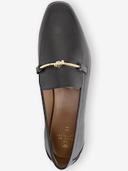 Black Forever Comfort® Leather Knot Hardware Loafers - Image 4 of 5