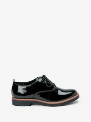 Black Patent Forever Comfort® Rand Detail Lace-Up Shoes - Image 2 of 5