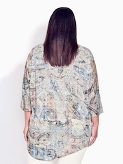 Avenue White Print Point Front Top - Image 2 of 4