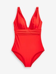 Rojo - Bañador escotado con efecto moldeador en el vientre - Imagen 5 de 5