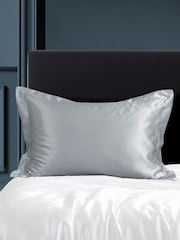 Silver 100% Silk Pillowcase - Image 1 of 5