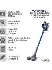 Tower Blue VL40 Pro Pet Cordless Vacuum - Image 19 of 19