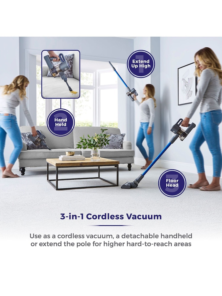 Tower Blue VL30 Plus 22.2V Cordless 3 in 1 Vacuum Cleaner - Image 19 of 19 Tower Blue VL30 Plus 22.2V Cordless 3 in 1 Vacuum Cleaner - Image 19 of 19