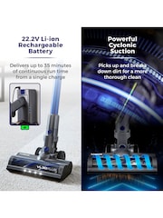 Tower Blue VL30 Plus 22.2V Cordless 3 in 1 Vacuum Cleaner - Image 4 of 8