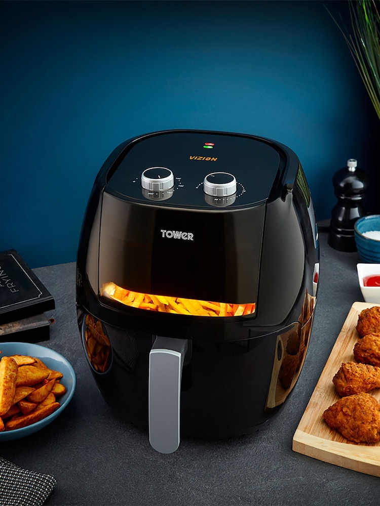 Tower Black 7L Manual Air Fryer - Image 1 of 8