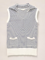 White Stuff Blue Set Sail Striped Tank - Image 4 of 6