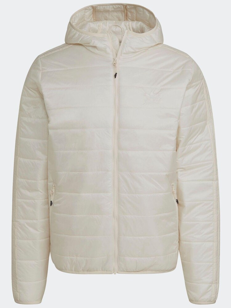adidas Originals White Padded Hooded Puffer Jacket - Image 6 of 6