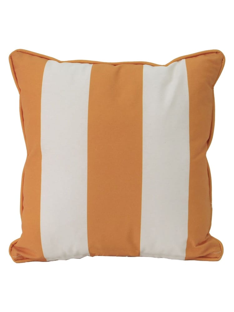 Laura Ashley Lille Stripe Ochre Laura Ashley Outdoor Scatter Cushion Cushion - Image 2 of 2