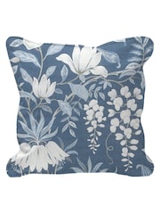 Laura Ashley Blue Parterre Outdoor Scatter Cushion - Image 1 of 2