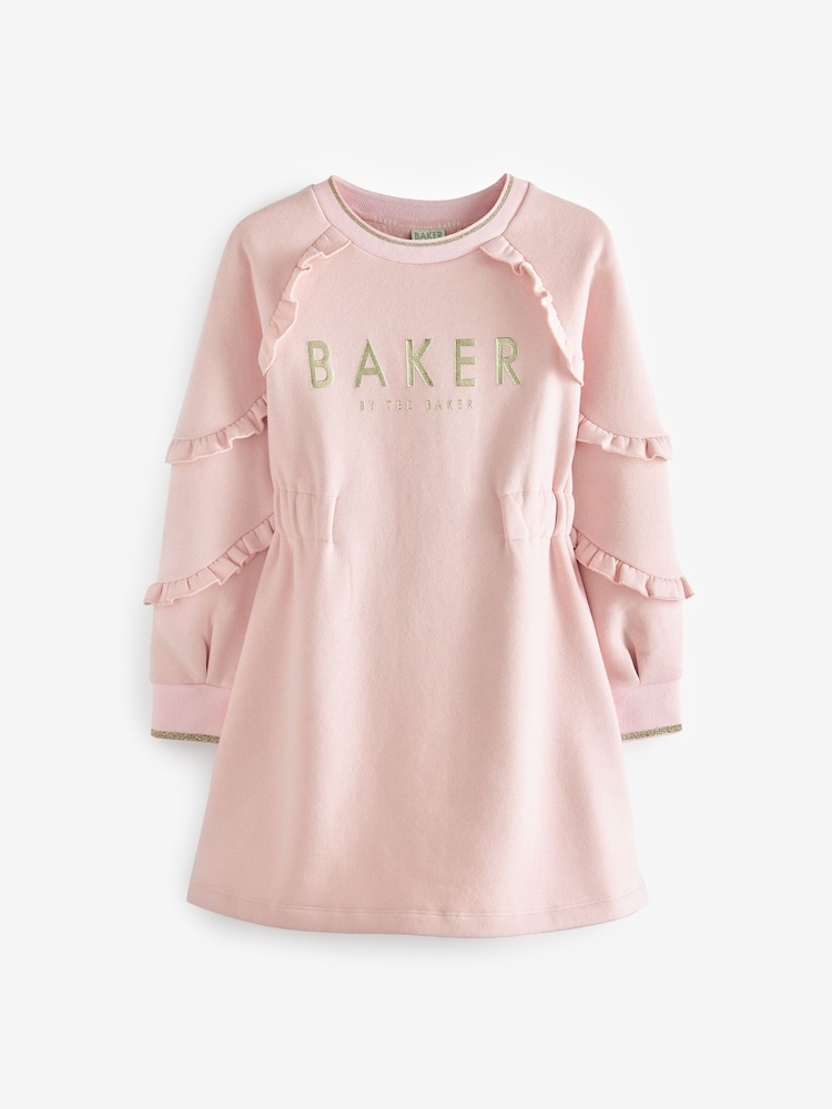 وردي - فستان رياضي بكشكشة من Baker By Ted Baker - Image 5 of 9