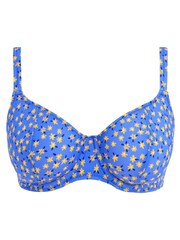 Freya Blue Bluebell Garden Disco Underwire Plunge Bikini Top - Image 4 of 4