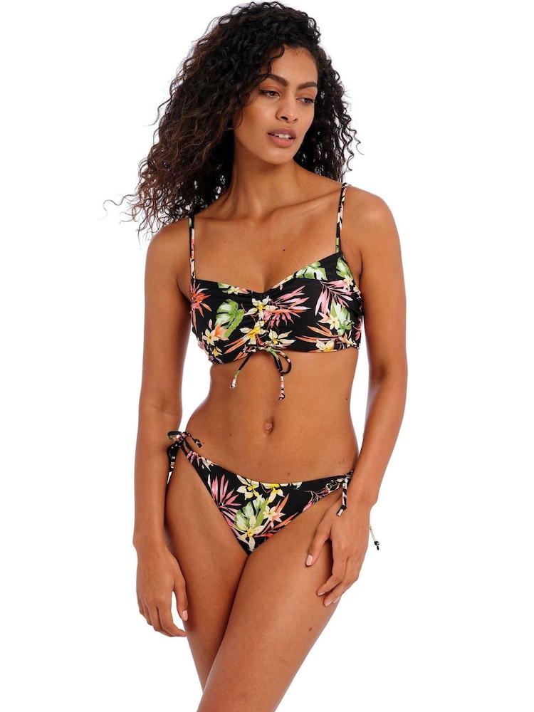 Freya Savanna Sunset Tie Side Black Bikini Briefs - Image 1 of 5