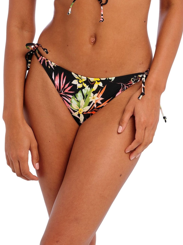 Freya Savanna Sunset Tie Side Black Bikini Briefs - Image 2 of 5