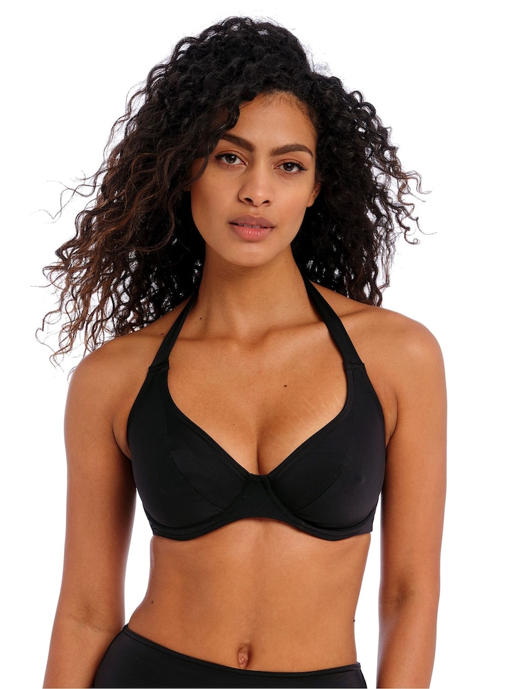 Freya Black Jewel Cove Underwire Bralette Bikini Top - Image 1 of 4