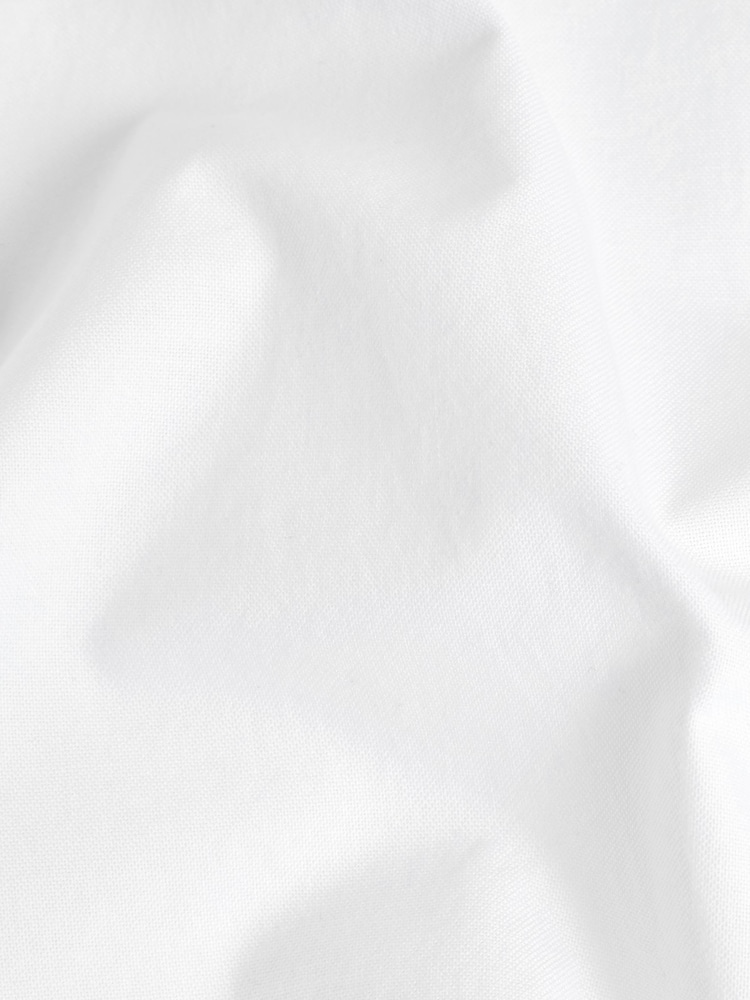 White Regular Fit Short Sleeve Oxford Shirt - Image 5 of 5